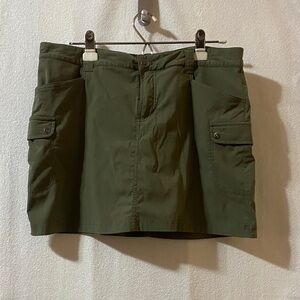 Eddie Bauer Olive and Beige Women's Skirt